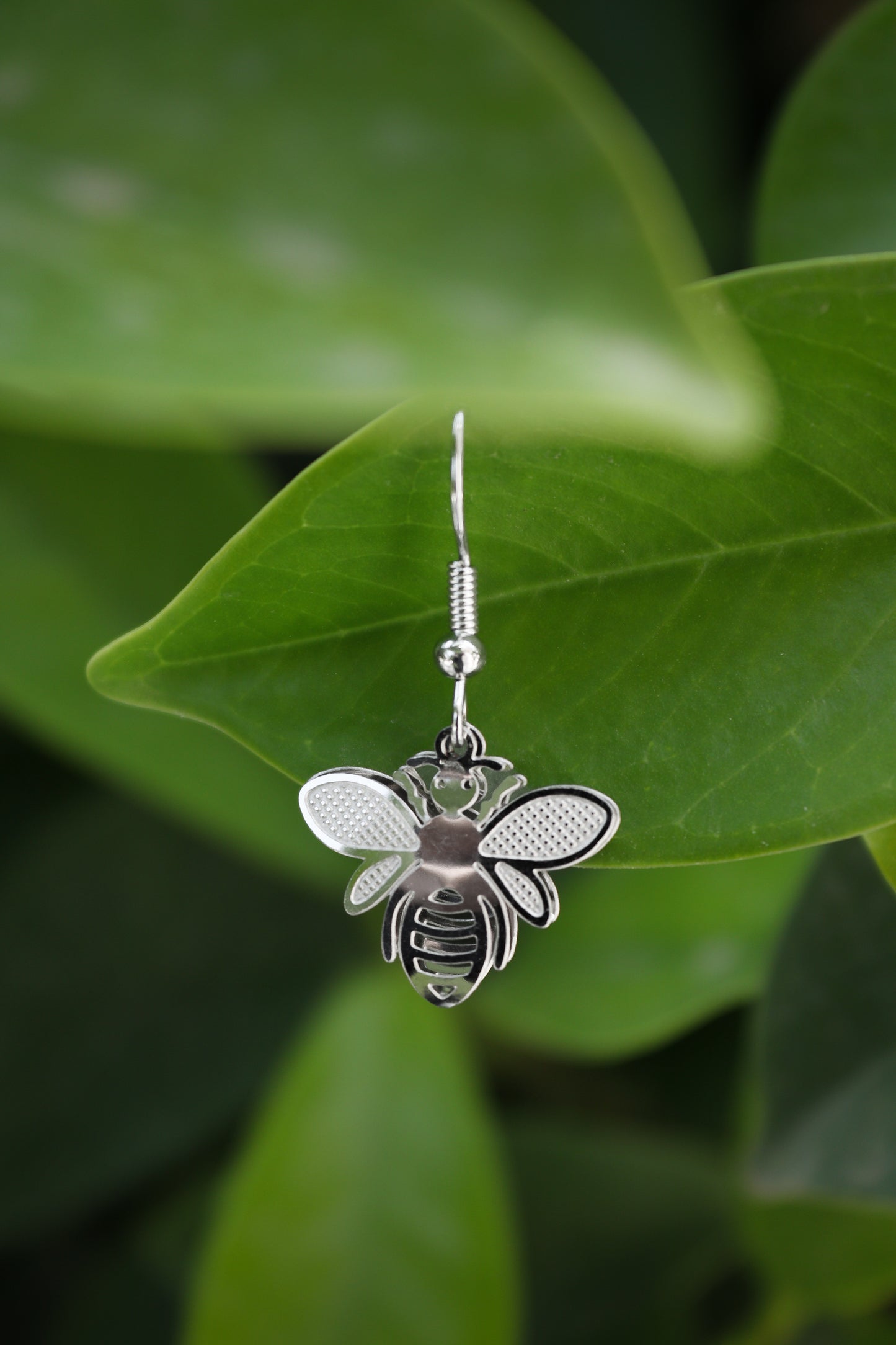 Pratination Honeybee Charm Earrings – Whimsical Oxidized Buzz with Nature Spirit