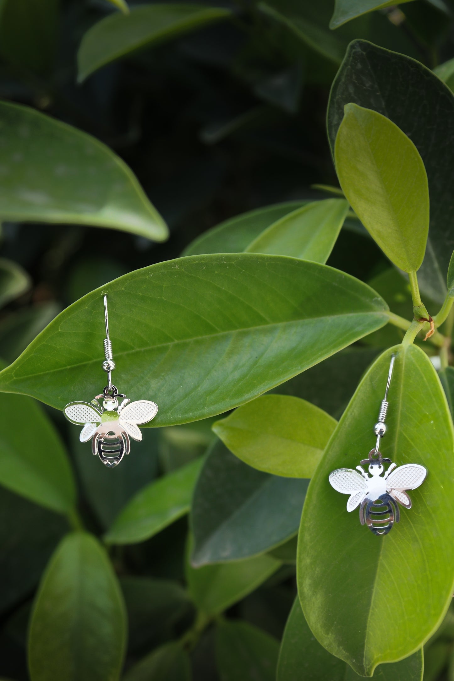 Pratination Honeybee Charm Earrings – Whimsical Oxidized Buzz with Nature Spirit